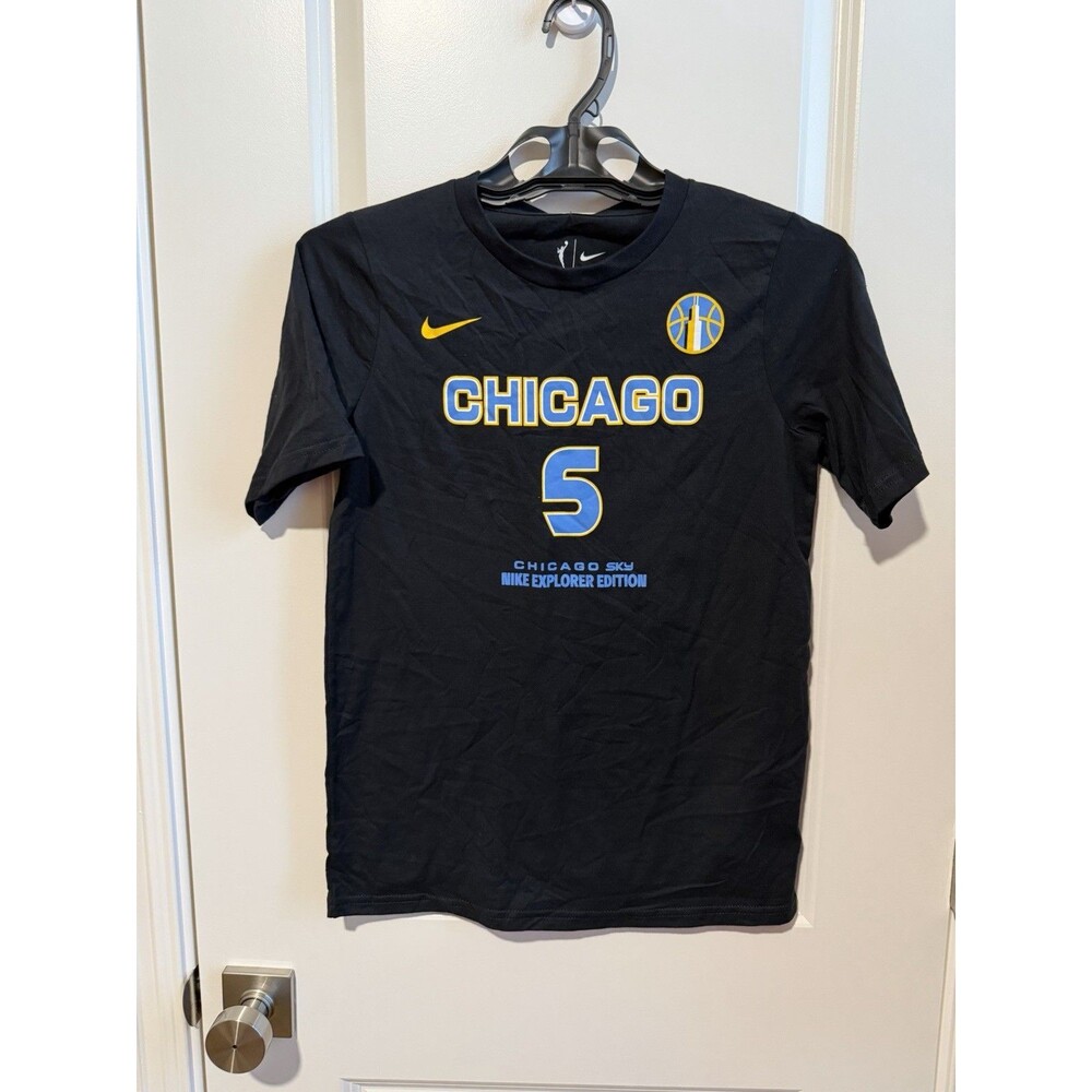 Nike Angel Reese Chicago Sky Explorer Edition Youth L 14/16 Black Shirt #5 WNBA